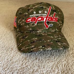 Military camo Washington capitals hat